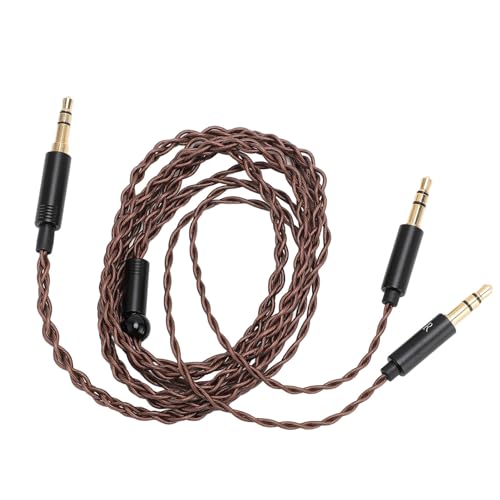 Ersatz Audio Upgrade Kabel für Beyerdynamic T1 II T5 für MDR Z7 für Sundara für Arya für Ananda, Kopfhörer Ersatzkabel 3,5 Mm auf Dual 3,5 Mm Stecker von ASHATA