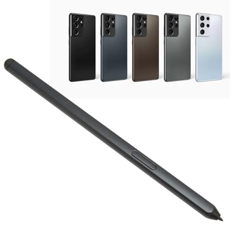 Für Galaxy S21 Ultra Pen, 4096 Druckstufen Ersatz Für Galaxy S21 Ultra Touchscreen Stylus Pen mit 10 Stiftspitzen, ohne BT, Schwarz von ASHATA