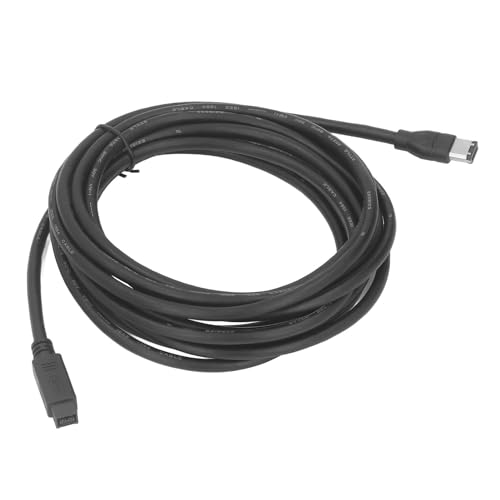 IEEE 1394 Firewire-Kabel für Kameras, Drucker, Scanner, 800 Mbit/s, 9-Pin-Stecker auf 6-Pin-Stecker, Firewire-Kabel, 14,8 Fuß, Plug-and-Play von ASHATA