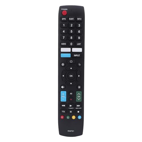 RNF01 TV-Ersatzfernbedienung für Hisense TV RXV457 RXV450 HTR5750 50K303 43A5605 32E5600 39A5605 40E5600 43A5605 32A5605 43E5600 55K303V2 Fernseher von ASHATA