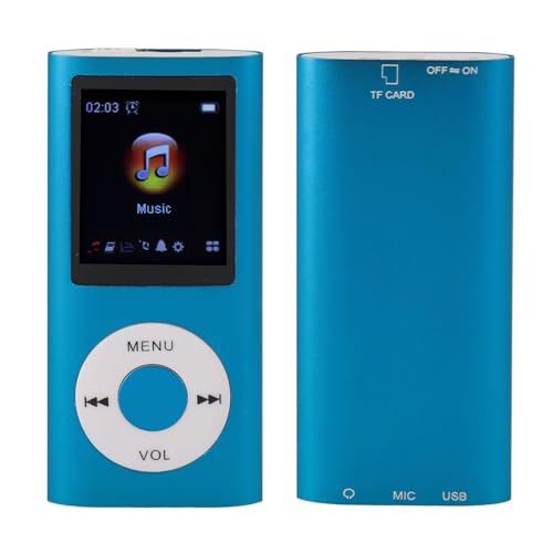 Tragbarer MP3-Player, 7 Soundeffekte, 8-Stunden-Wiedergabe-Sound-Musik-Player, Integrierter HD-Lautsprecher, Video, E-Book, Sprachrekorder und Mehr, Digitaler Video-Musik-Player von ASHATA