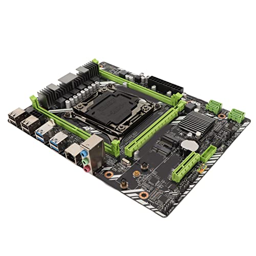 ASHATA X99 D4 Motherboard, LGA 2011 Pin Desktop Dual Channel DDR4 Gaming Motherboard für E5 V3 V4 Full Series M.2 Festplattenschnittstelle, Speicherkapazität Bis zu 64 GB, Unterstützt von ASHATA