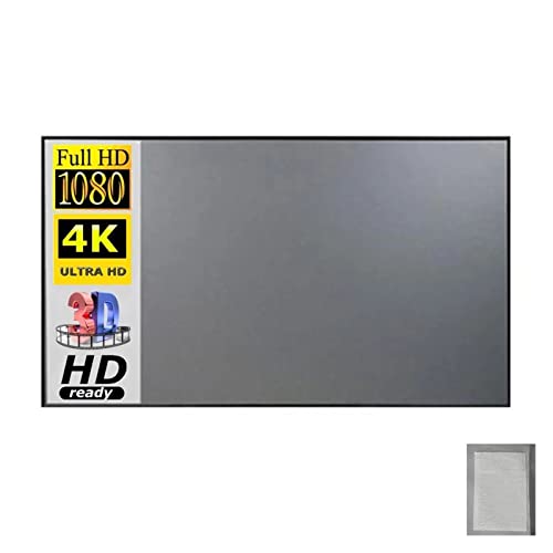 Projektionsleinwand Projektor-Leinwand-Stoff 100 120-Zoll-Leinwand-Projektion Tragbares reflektierendes Tuch(50 inch) von ASHBV