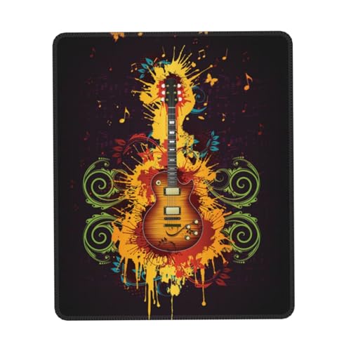 ASKFNASDKMFN Mauspad für E-Gitarre, Büro, Heimdekoration, für Frauen und Mädchen, Tastatur-Pad, 25 x 30 cm von ASKFNASDKMFN