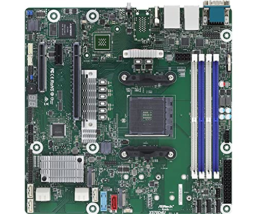 ASRock Rack X570D4U Motherboard (Micro-ATX, Sockel AM4, AMD X570) von ASRock Rack