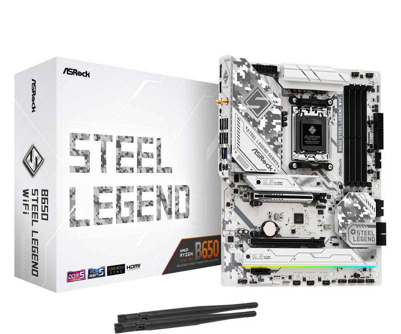 ASRock B650 Steel Legend WiFi Mainboard Sockel AM5 von ASRock