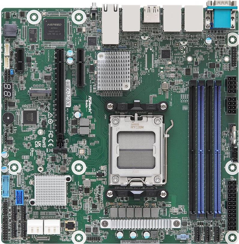 Asrock B650D4U-2L2T/BCM Motherboard AMD B650 Express Buchse AM5 micro ATX (B650D4U-2L2T/BCM) von ASRock