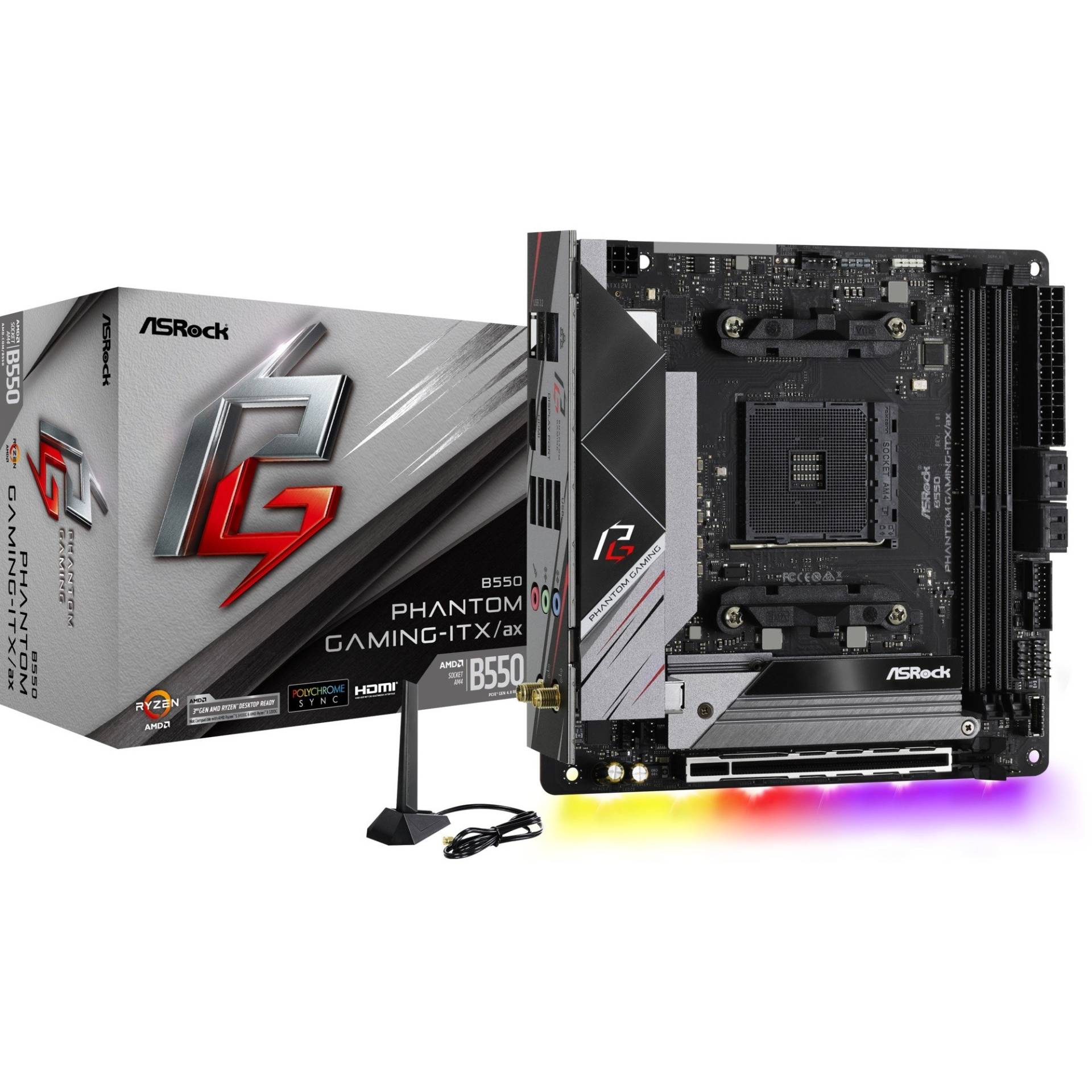 B550 Phantom Gaming-ITX/ax, Mainboard von ASRock