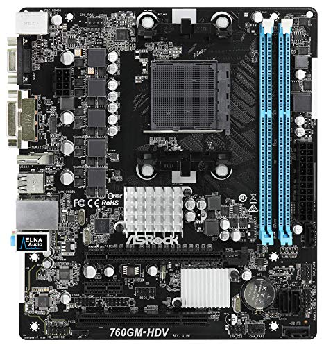 MB ASRock 760GM-HDV Am3+M-ATX D-Sub/DVI/HDMI DDR3 Retail von ASRock