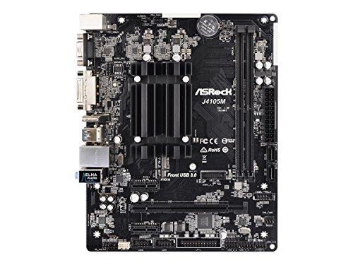 MB ASRock J4105M Intel J4105 CPU m-ATX DVI/HDMI DDR4 Retail von ASRock