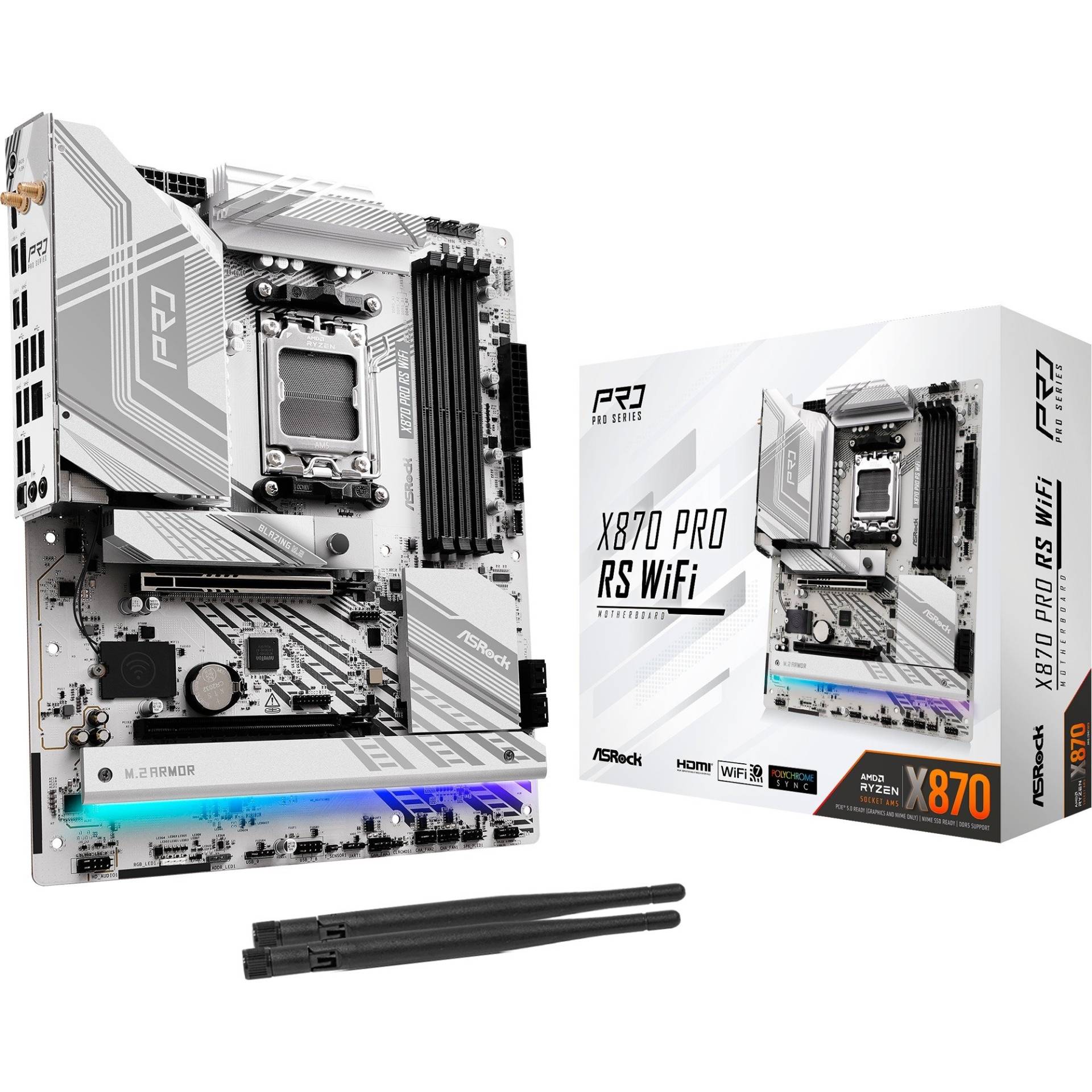 X870 Pro RS WiFi, Mainboard von ASRock