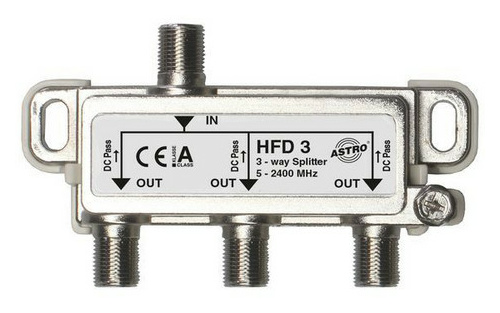 Astro HFD 3 Verteiler  3-fach  5-2400 MHz von ASTRO