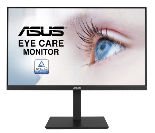 ASUS Eye Care VA24DQSB - 24 Zoll Full HD Monitor - Rahmenlos, ergonomisch, Flicker-Free, Blaulichtfilter, Adaptive-Sync - 75 Hz, 16:9 IPS Panel, 1920x1080 - DisplayPort, HDMI, D-Sub, USB Hub von ASUS