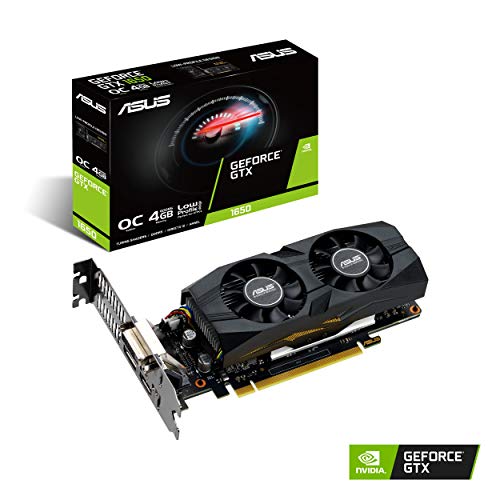 ASUS GeForce GTX 1650 OC (4 GB, GDDR5/PCI Express 3.0/1485 MHz, 1740 MHz, 8002 MHz, Low Profile) GTX1650-O4G-LP-BRK von ASUS