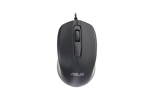 ASUS Maus mit Kabel, beidhändig, Schwarz von ASUS