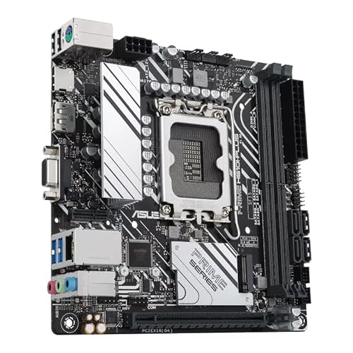 ASUS PRIME H610I-PLUS-CSM (Intel H610 Mini-ITX-Mainboard mit DDR5 5600, PCIe 4.0, M.2-Steckplatz, Intel 1 Gb Ethernet, DisplayPort, HDMI, D-Sub, USB 3.2 Gen 1-Ports, SATA 6 Gbps, COM-Header) von ASUS