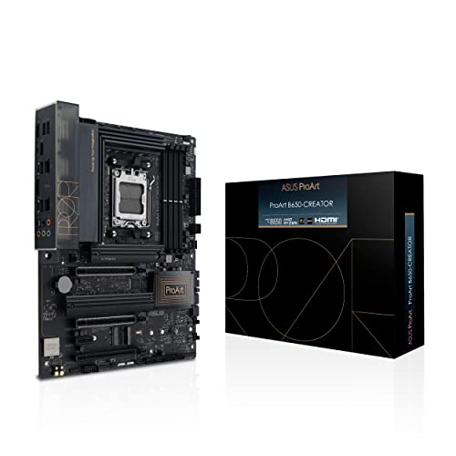 ASUS PROART B650-CREATOR Mainboard Sockel AMD AM5 (Ryzen, ATX, PCIe 5.0, 3x. M.2, DDR5 Speicher, USB 3.2 Gen2x2, für Content Creator) von ASUS