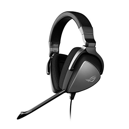 ASUS ROG Delta Core Gaming Headset (Hochauflösender Sound, Kompatibel mit PC, PS4, Xbox One und Nintendo Switch) grau von ASUS