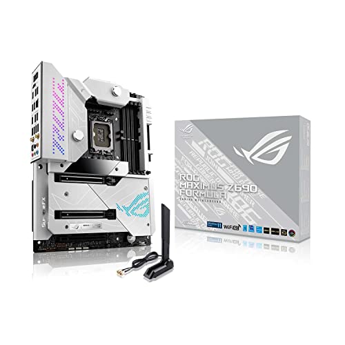 ASUS ROG Maximus Z690 Formula Gaming Mainboard Sockel Intel LGA 1700 (ATX, DDR5 Speicher, 5x M.2, USB 3.2 Gen 2x2, Thunderbolt 4, PCIe 5.0, WiFi 6E, Aura Sync) von ASUS