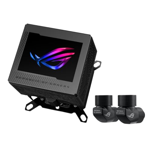 ASUS ROG Ryujin III WB LCD CPU-Wasserblock (Asetek-Wasserblock mit 178 Mikrokühllamellen und Kühlplatte aus Kupferlegierung, 3,5-Zoll-LCD-Bildschirm, integrierter VRM-Lüfter, ROG Fittings, schwarz) ASUS ROG Ryujin III WB LCD CPU-Wasserblock (Asetek-Wasserblock mit 178 Mikrokühllamellen und Kühlplatte aus Kupferlegierung, 3,5-Zoll-LCD-Bildschirm, integrierter VRM-Lüfter, ROG Fittings, schwarz) von ASUS