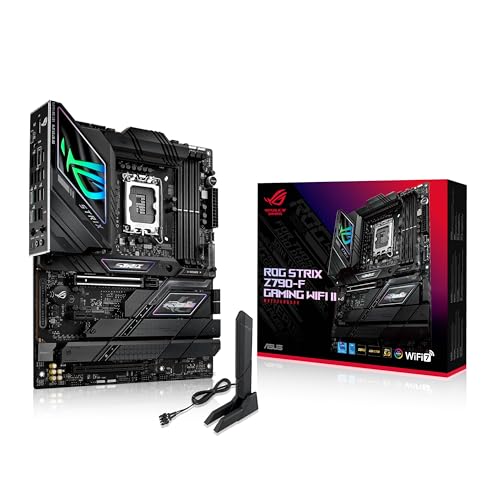 ASUS ROG STRIX Z790-F GAMING WIFI II Gaming Mainboard Sockel Intel LGA1700 (ATX, DDR5, 5x M.2, PCIe 5.0, WiFi 7, AI Cooling II, Aura Sync) von ASUS