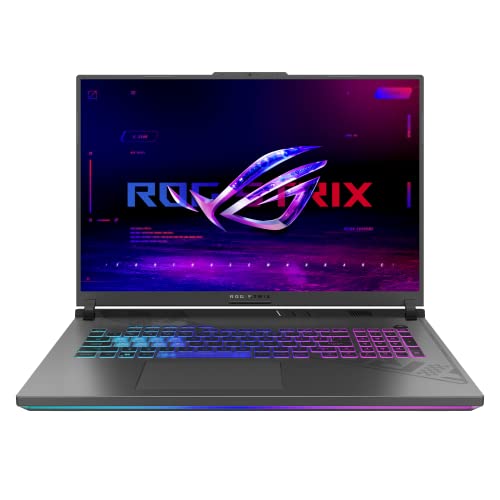 ASUS ROG Strix G18 Gaming Laptop | 18" Full-HD 165Hz/7ms 16:10 IPS Display | Intel Core i9-13980HX | 16 GB RAM | 1 TB SSD | NVIDIA RTX 4080 | Windows 11 | QWERTZ Tastatur | Eclipse Gray von ASUS