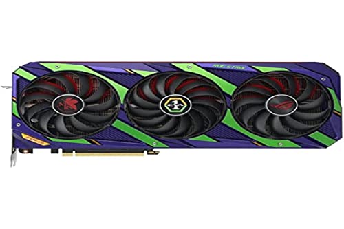 ASUS ROG Strix NVIDIA GeForce RTX 3080 Eva Edition – Gaming-Grafikkarte (12 GB GDDR6X, PCIe 4.0, LHR, HDMI 2.1, DisplayPort 1.4a, Axiallüfter, 2.9-Slot, Super Alloy Power II, GPU Tweak II) von ASUS