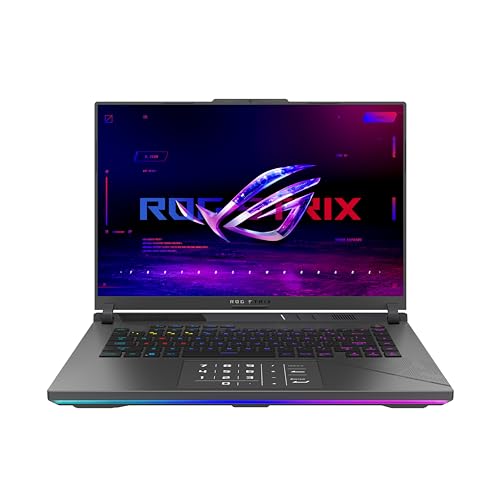 ASUS ROG Strix Scar 16 Laptop | 16" 2,5k WQXGA 240Hz/3ms 16:10 IPS Display | Intel Core i9-14900HX | 32 GB RAM | 1 TB SSD | NVIDIA RTX 4080 | Windows 11 | QWERTZ Tastatur | Eclipse Gray von ASUS