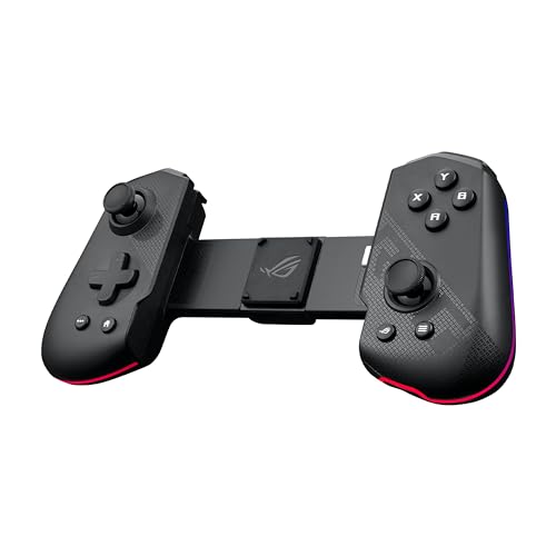 ASUS ROG Tessen Mobile Gaming Controller (Smartphone Controller, Aura RGB Beleuchtung, 18W Passthrough-Schnellladung, Latenzfrei mit 500 Hz über USB Typ C, anpassbare Tastenbelegung) von ASUS