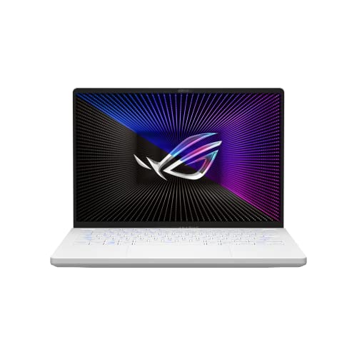 ASUS ROG Zephyrus G14 Gaming Laptop | 14" QHD+ 165Hz/3ms entspiegeltes Display | AMD R9 7940HS | 32 GB RAM | 1TB SSD | NVIDIA RTX 4090 | Windows 11 | QWERTZ Tastatur | Moonlight White Mini-LED Version von ASUS