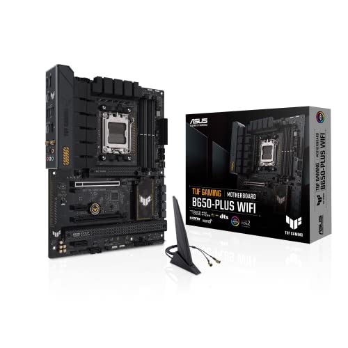ASUS TUF GAMING B650-PLUS WIFI Mainboard Sockel AMD AM5 (Ryzen 7000, ATX, PCIe 5.0, DDR5-Speicher, 14 Power Stages, USB 3.2 Gen 2x2 Typ-C, WiFi6, Aura Sync) von ASUS