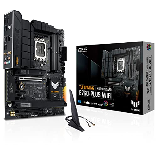 ASUS TUF GAMING B760-PLUS WIFI Mainboard Sockel Intel LGA 1700 (Intel B760, ATX, DDR5 Speicher, PCIe 5.0, 2x M.2, WiFi6, Thunderbolt 4, Aura Sync) von ASUS