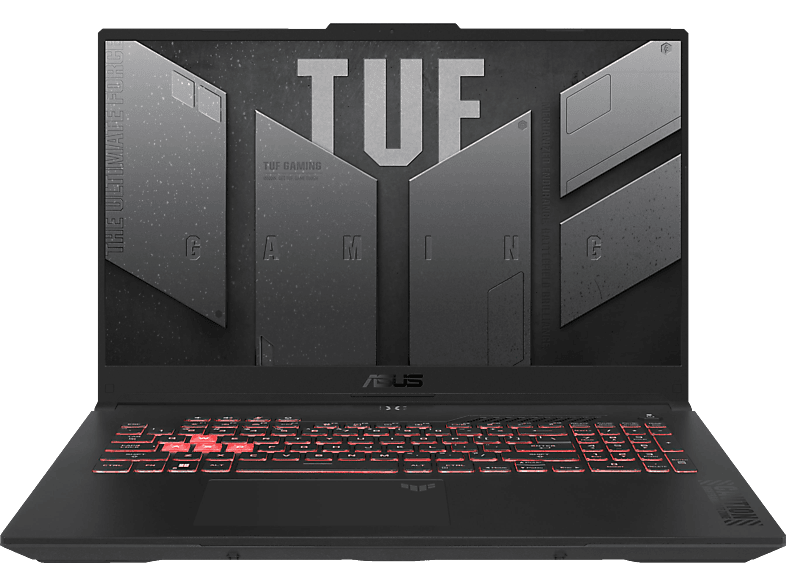 ASUS TUF Gaming A17 FA707NUR-HX011W, Notebook, mit 17,3 Zoll Display, AMD Ryzen™ 7,7435HS Prozessor, 16 GB RAM, 1 TB SSD GeForce RTX™ 4050, Mecha Gray, Windows 11 Home (64 Bit) von ASUS