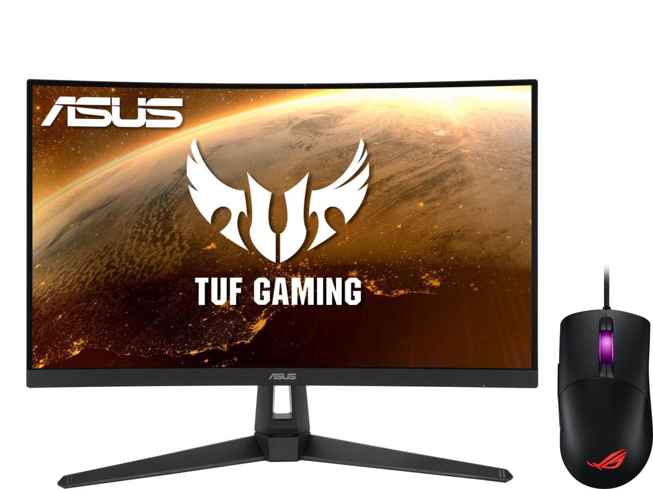 ASUS VG27WQ1B Curved Gaming Monitor 68,5 cm (27 Zoll) + ROG Keris Gaming Maus von ASUS