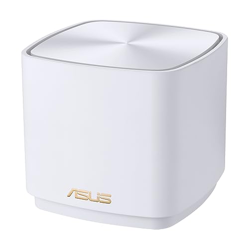 Asus Ai Mesh AX-WLAN System ZenWiFi XD4 Weiß kombinierbarer Router (1er Pack, AX1800 WiFi 6, 2x Gigabit LAN, App Steuerung, unterbrechungsfreies Roaming, AiProtection) von ASUS