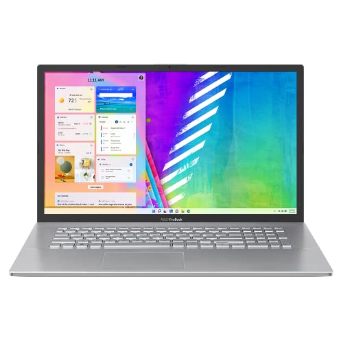 Asus Vivobook 17 Laptop | 17,3" Full-HD Display | Intel Core i7-1065G7 | 16 GB RAM | 512 GB SSD | Windows 11 | QWERTZ Tastatur | Transparent Silver | USB-C | HDMI von ASUS