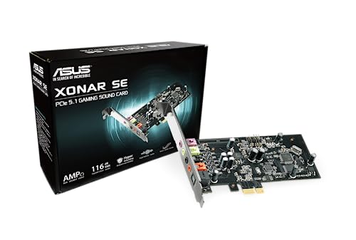 Asus Xonar SE interne Soundkarte (PCI-Express, Kopfhörerverstärker bis zu 300 ohm, 116 dB) von ASUS