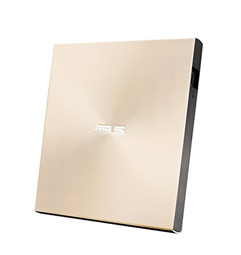 Asus ZenDrive U9M externer DVD-Brenner (für Apple MacBook & Windows PCs/Notebooks, inkl. USB-C Kabel, Brennsoftware & Nero Backup App, M-Disc Support, USB 2.0) gold von ASUS