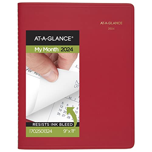 AT-A-GLANCE Fashion 702501324 Monatsplaner 2024, 22,9 x 27,9 cm, groß, Rot von AT-A-GLANCE