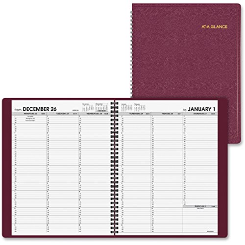 Recycled Weekly Appointment Book, Winestone, 8 1/4" x 10 7/8", 2013 von AT-A-GLANCE