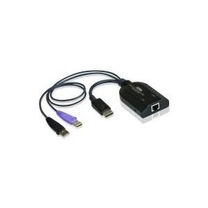 ATEN KA7169 DisplayPort USB Virtual Media KVM Adapter Cable with Smart Card Reader (CPU Module) - KVM-/Audio-/USB-Extender (KA7169) von ATEN