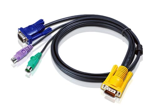 Aten PS2 KVM Kabel, sphd-15 Stecker auf VGA und PS2, 2l5206p, 20 Füße von ATEN