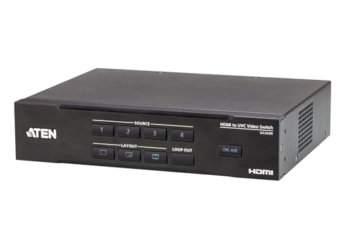 ATEN UC3430 CAMLIVE PRO 4K HDMI-zu-USB-Videokreuzschiene mit 4 Eingängen ATEN UC3430 CAMLIVE PRO 4K HDMI-zu-USB-Videokreuzschiene mit 4 Eingängen von ATEN