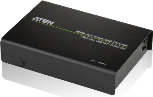 ATEN VE812T HDMI HDBaseT-Lite Extender Transmitter - Erweiterung f�r Video/Audio - bis zu 100 m (VE812T-AT-G) von ATEN