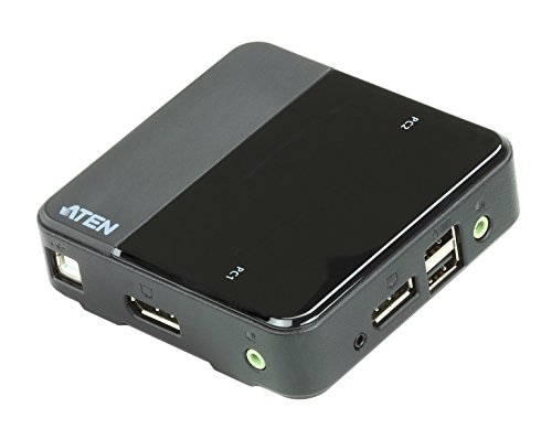 Aten CS782DP KVM Switch 2-Port USB DisplayPort, schwarz von ATEN