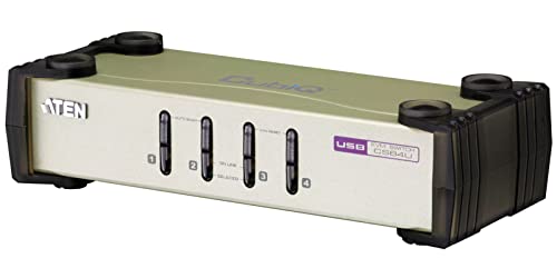 Aten CS84U-AT KVM Switch 4 Port PS2/USB VGA, schwarz Aten CS84U-AT KVM Switch 4 Port PS2/USB VGA, schwarz von ATEN