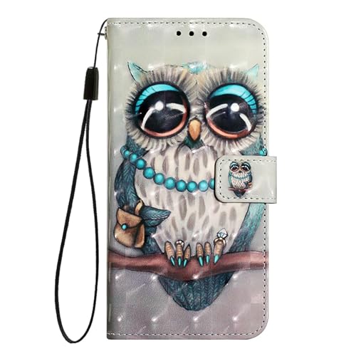 ATISIJIE Muster Leder Schutzhülle für Samsung Galaxy A41 EU,Premium PU Leder,Standfunktion Stoßfeste Silikon Klappbar Lederhülle für Samsung Galaxy A41 EU-A4 von ATISIJIE