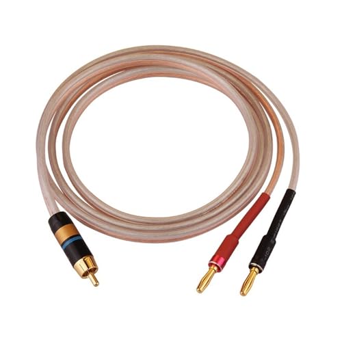 ATOULE HiFi OFC Lautsprecher Kabel Banana Stecker for Verstärker Lautsprecher Soundbox Vergoldung Audio Kabel(1.5 Meters) von ATOULE