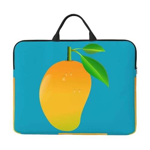 Aktentasche mit Mangodruck, für 14-Zoll-Laptop, Aktentasche, Handtasche, Laptop-Tasche von ATTOUD