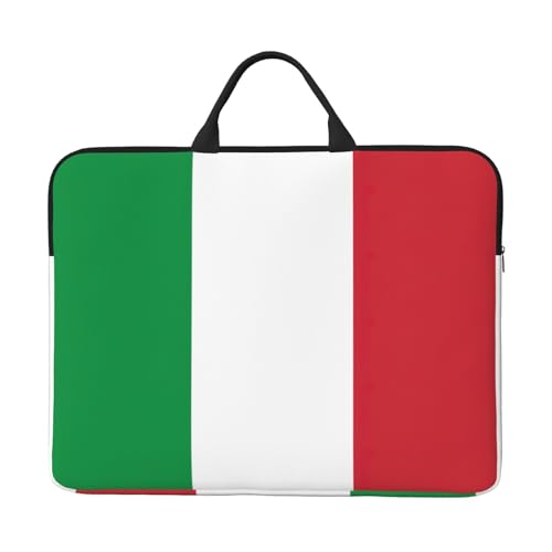 Aktentasche mit italienischer Flagge, für 14-Zoll-Laptop, Aktentasche, Handtaschen, Laptop-Tasche von ATTOUD